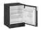 U-Line U29RB00A Compact Refrigerators Black Solid Front View
