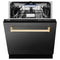 ZLINE DWVZBS24G Built-In Dishwashers Gold – Lifestyle Photo