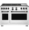 CAFE C2Y486P4TW2 Café™ 48" Smart Dual-Fuel Commercial-Style Range with 6 Burners and Griddle (Natural Gas)