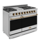 THOR KITCHEN RSG48EBRZ 48 Inch Professional Gas Range With Pro-style Knobs in Stainless Steel/bronze Gordon Ramsay Series - Rsg48e-brz