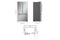 LG SRFB27S3 French Door Refrigerators Print Proof Stainless Steel – Official Product Photo