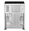 GE Appliances GRS600AVWW Freestanding Ranges White – Side Profile
