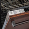 ZLINE DWHHH24 Built-In Dishwashers Hand Hammered Copper – Catalog Photo