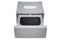 LG WD405CS Laundry Pedestals Brushed Platinum Steel – Detail Close-up