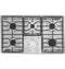 GE Appliances JGP3036SLSS Gas Cooktops Stainless Steel Front View