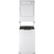 GE GNW128SSMWW 24 Inch Top Load Washer & GE DSKS333ECWW 24 Inch Electric Dryer with GE DSDR24F GE DSDR24F Spacemaker Laundry Stack Rack Accessory