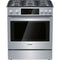 BOSCH BENCHMARK HGIP056UC 30 inch Slide-In Gas Range, 5 Burners, 4.8 cu. ft., Dual-Stacked Center Burner, Warming Drawer, QuietClose, Touch Control