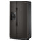 Whirlpool WRSC5536RV Side By Side Refrigerators Black Stainless Finish – Studio Shot