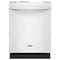 Whirlpool WDT550SAPW Built-In Dishwashers White Front View
