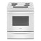 Whirlpool WEC310S0LW Slide-In Ranges White Front View