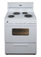 Premier EDK240OP Freestanding Ranges White Front View
