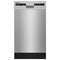 Whirlpool WDPS5118PM Built-In Dishwashers Monochromatic Stainless Cabinet Front View