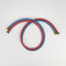 MAYTAG 8212545RP 5' Rubber washer fill hoses rated 1000 PSI with 2 female connections and built-in O-Rings - 2 pack Blue
