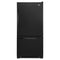 Amana ABB2224BRB Bottom Freezer Refrigerators Black-On-Black Front View