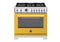 Bertazzoni PRO366BCFGMGIT Professional Ranges Giallo Front View