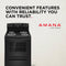 Amana ACR4303MFB Freestanding Ranges Black – Studio Shot