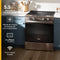 Whirlpool WSES7530RV Slide-In Ranges Black Stainless – Studio Shot