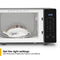 Whirlpool WMC30309LB Countertop Microwaves Black With Silver Handle – Detail Close-up