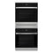 Whirlpool WOD52ES4MZ Double Wall Ovens Fingerprint Resistant Stainless Steel Front View