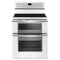 Whirlpool WGE745C0FH Freestanding Ranges White Ice Front View