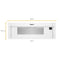 Whirlpool WML55011HW Over The Range Microwaves White – Angle View