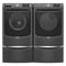 Maytag MED6630MBK Front Load Dryers Volcano Black – Angle View