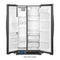 Whirlpool WRS335SDHB Side By Side Refrigerators Black – Interior Drum