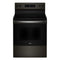 Whirlpool WFES3330RV Freestanding Ranges Black Stainless Front View