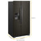 Whirlpool WRS555SIHV Side By Side Refrigerators Black Stainless – Official Product Photo