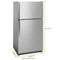 Whirlpool WRT311FZDM Top Freezer Refrigerators Monochromatic Stainless Steel – Catalog Photo