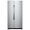 Whirlpool WRS312SNHM Side By Side Refrigerators Monochromatic Stainless Steel Front View