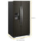 Whirlpool WRS321SDHV Side By Side Refrigerators Black Stainless – Studio Shot