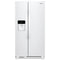 Whirlpool WRS321SDHW Side By Side Refrigerators White Front View