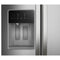 Whirlpool WRSC6536RZ Side By Side Refrigerators Fingerprint-Resistant Stainless Finish – Detail Close-up