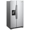Whirlpool WRS335SDHM Side By Side Refrigerators Monochromatic Stainless Steel – Official Product Photo