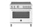 Bertazzoni MAS365INMBIV Freestanding Ranges Bianco Matt Front View