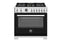 Bertazzoni PRO366BCFGMNET Professional Ranges Nero Front View