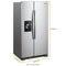 Whirlpool WRS335SDHM Side By Side Refrigerators Monochromatic Stainless Steel – Studio Shot
