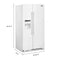 Maytag MSS25C4MGW Side By Side Refrigerators White – Official Product Photo