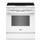 Whirlpool WSES3130SW Freestanding Ranges White Front View