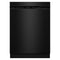 KitchenAid KDFS224SBL Built-In Dishwashers Black Front View