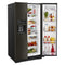 KITCHENAID KRSF705HBS 24.8 cu ft. Side-by-Side Refrigerator with Exterior Ice and Water and PrintShield™ finish - Black Stainless Steel with PrintShield™ Finish