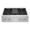 KitchenAid KCGC500JSS Gas Cooktops Stainless Steel Front View