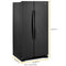 Whirlpool WRS315SNHB Side By Side Refrigerators Black – Official Product Photo