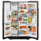 Maytag MRSF4036PB Side By Side Refrigerators Black – Side Profile
