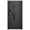 Whirlpool WRS331SDHB Side By Side Refrigerators Black Front View