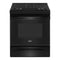 Whirlpool WEG515S0LB Freestanding Ranges Black Front View