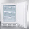 SUMMIT VT65MLBI Built-in Undercounter Medical All-freezer Capable of -25 C Operation, With Front Lock