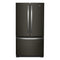 Whirlpool WRFC2036RV French Door Refrigerators Print Resist Blk Stnlss Front View