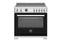 Bertazzoni PRO365ICFEPNET Freestanding Ranges Nero Front View